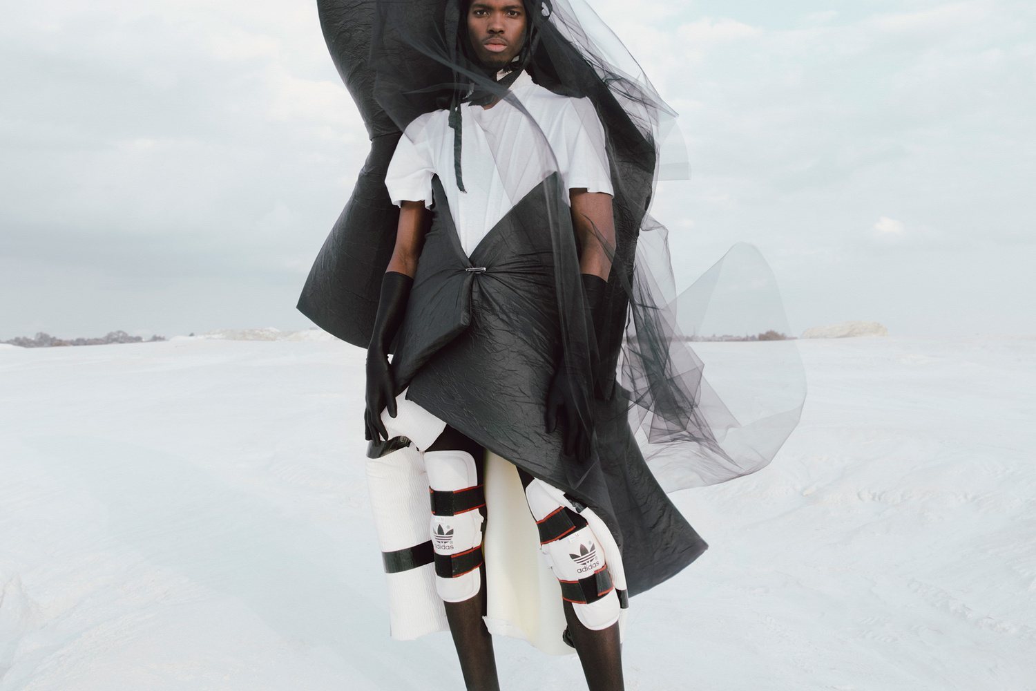White T-shirt and Y-3 interpreted for Items: Is Fashion Modern? by Kristin-Lee Moolman and IB Kamara. © 2017 Kristin-Lee Moolman and IB Kamara