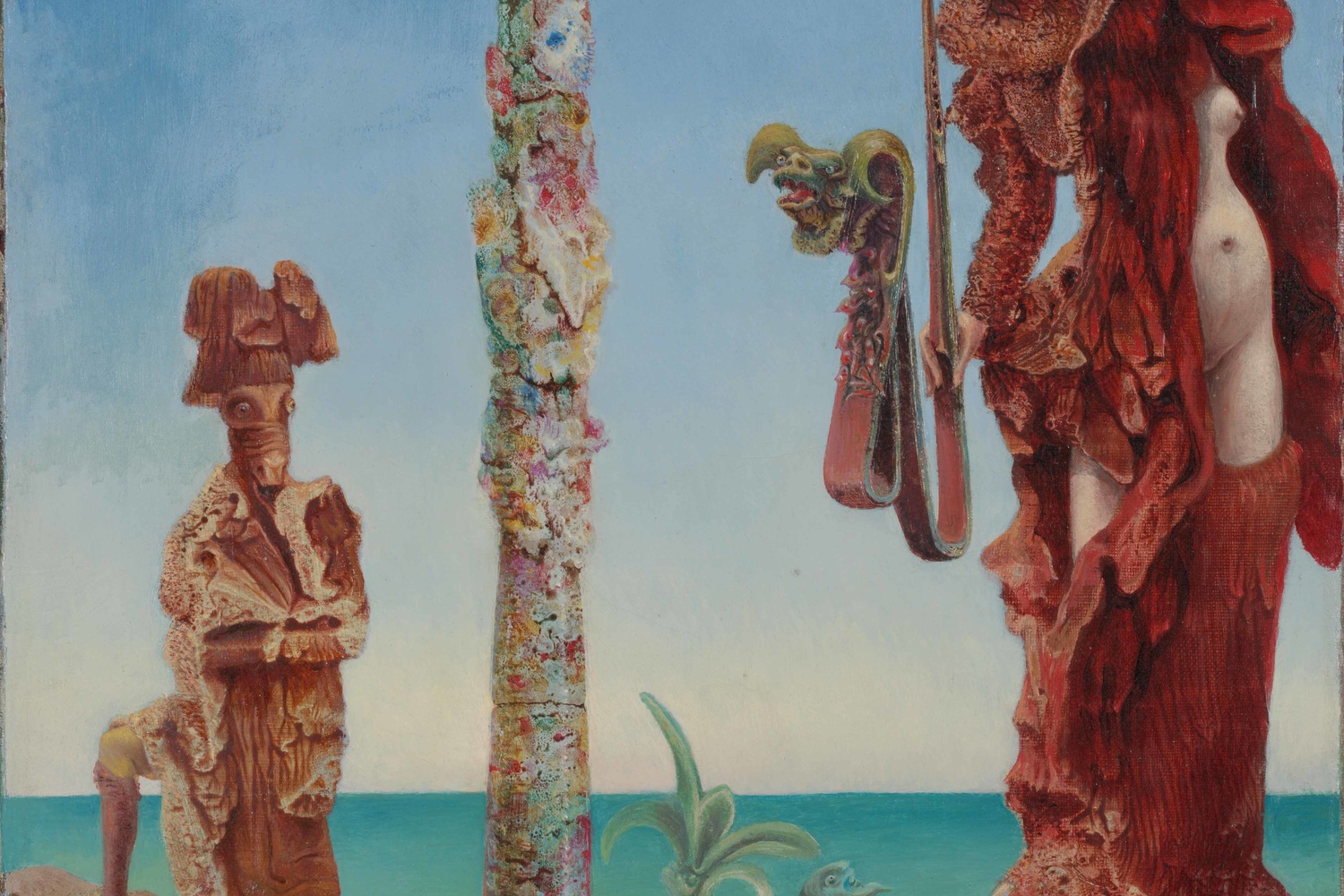 Max Ernst. Napoleon in the Wilderness. 1941. Oil on canvas, 18 1/4 x 15″ (46.3 x 38.1 cm). The Museum of Modern Art, New York. Purchase and exchange, 1942. © 2017 Artists Rights Society (ARS), New York/ADAGP, Paris. Photo: Thomas Griesel