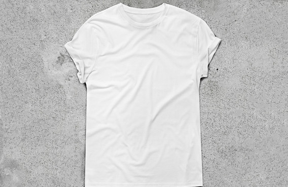 White T-shirt. Image courtesy Shutterstock/SFIO CRACHO