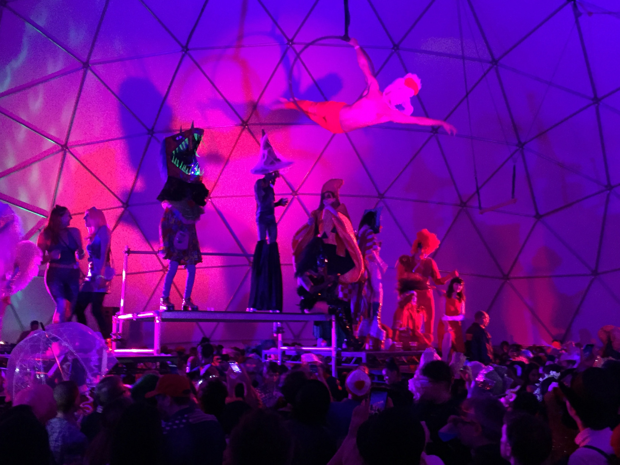 The Sixth Annual MoMA PS1 Halloween Ball with Susanne Bartsch: PS2001 Space Oddity on October 28, 2017. Presented at MoMA PS1 as part of VW Sunday Sessions 2017-2018. Photograph: Charles Roussel.