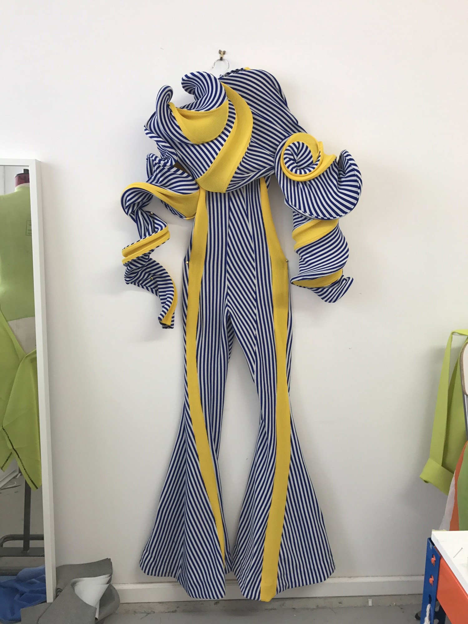 Richard Malone (Irish, born 1990). Richard Malone (Ireland, founded 2015). Jumpsuit Specimen, 2017. Recycled acrylic knit and plastic boning. Commissioned for _Items: Is Fashion Modern?_ Image courtesy the designer