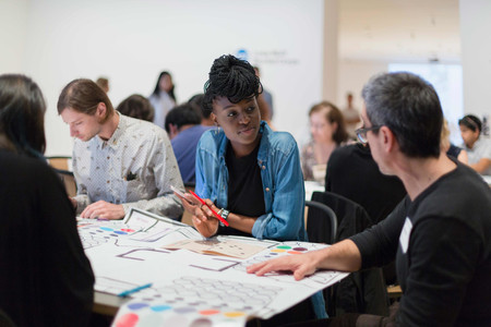 Torolab&#39;s Transborder Workshop: Usonian Walls, September 14, 2017, The Museum of Modern Art. Photo: Beatriz Meseguer/onwhitewall.com. © 2017 The Museum of Modern Art, New York