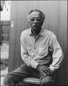 Charles White at home in Altadena, California, 1971. Courtesy The Charles White Archives