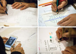 A Draw your Visit with Data workshop. Photo: Manuel Martagon. © 2017 The Museum of Modern Art, New York