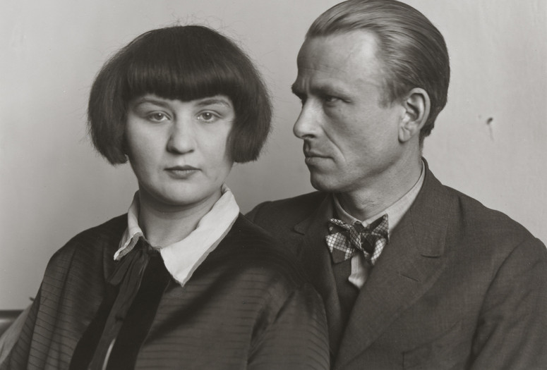 August Sander (German. 1876–1964). The Painter Otto Dix and his Wife Martha. 1925–26. Gelatin silver print, 10 3/16 × 7 3/8″ (25.8 × 18.7 cm). The Museum of Modern Art, New York. Gift of the artist. © 2016 Die Photographische Sammlung/SK Stiftung Kultur - August Sander Archiv, Cologne/ARS, NY