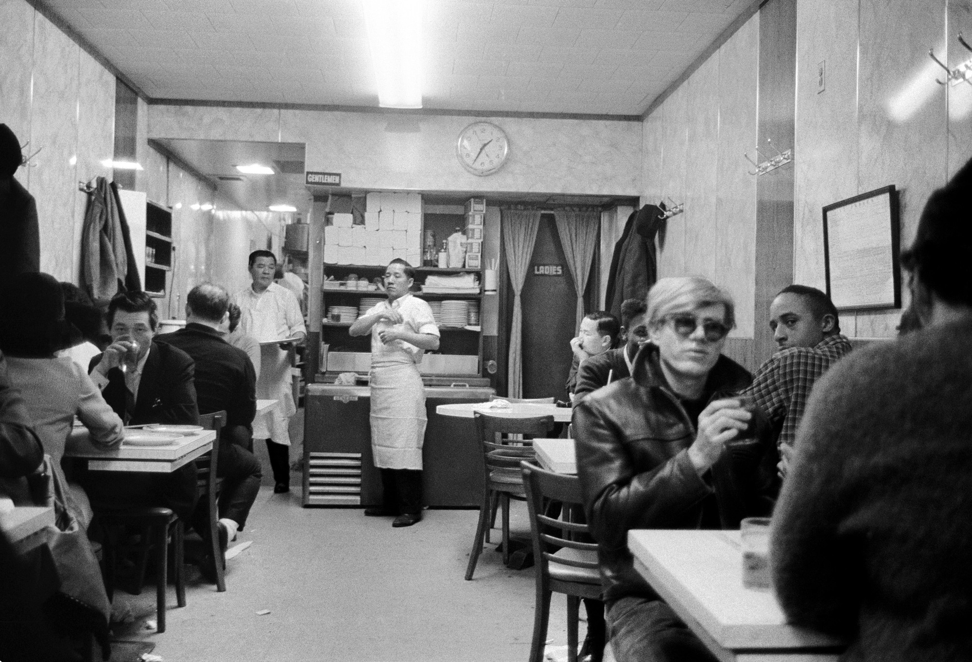 Stephen Shore (American, born 1947). _1:35 a.m., in Chinatown Restaurant, New York, New York._ 1965–67. Gelatin silver print, printed c. 1995, 9 × 13 1/2" (22.9 × 34.3 cm). Courtesy the artist and 303 Gallery, New York