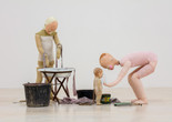 Installation view of Cathy Wilkes, on view at MoMA PS1 from October 22, 2017 to March 11, 2018. Image courtesy of MoMA PS1. Photo by Pablo Enriquez.