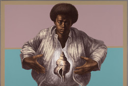 Charles White. Sound of Silence. 1978. Color lithograph on paper, 25 1/8 × 35 5/16&#34; (63.8 × 89.7 cm). Publisher: Hand Graphics, Ltd. Printer: David Panosh. The Art Institute of Chicago. Margaret Fisher Fund. © 1978 The Charles White Archives