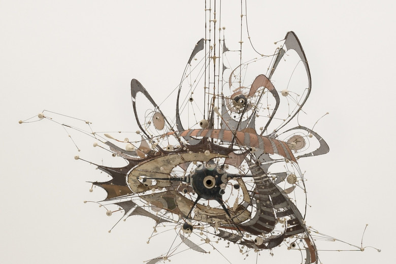 Lee Bontecou (American, born 1931). Untitled. 1980-98. Welded steel, porcelain, wire mesh, canvas, grommets, and wire. 7 x 8 x 6' (213.4 x 243.8 x 182.9 cm). Gift of Philip Johnson (by exchange) and the Nina and Gordon Bunshaft Bequest Fund. © 2018 Lee Bontecou