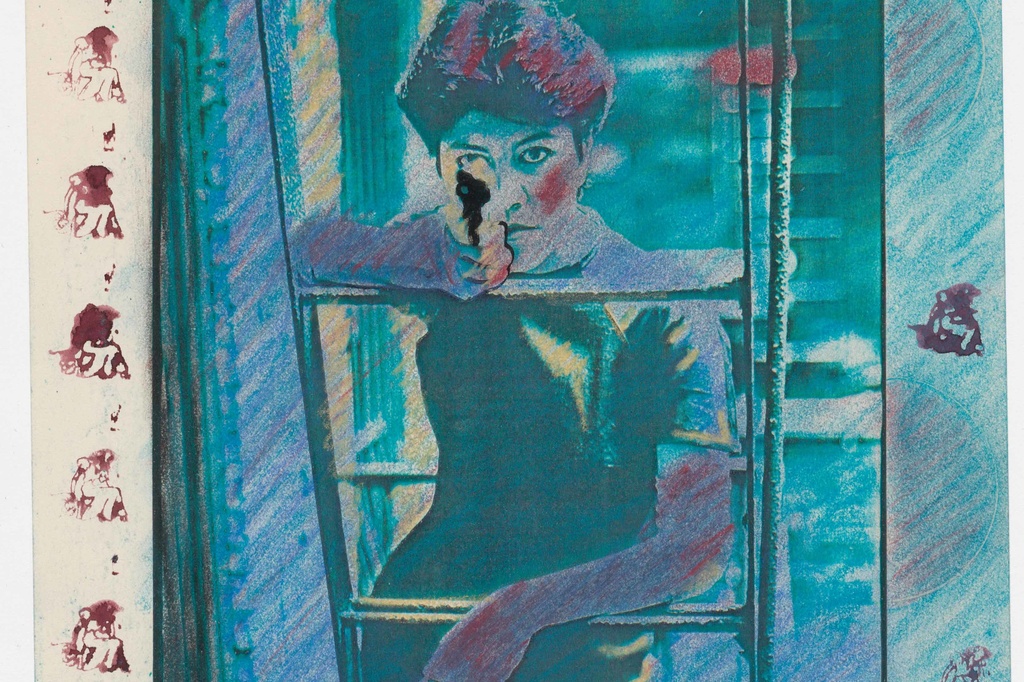 Jennifer Ley. She Doesn't Cry Anymore over Faded Bouquets. 1979. Color xerox