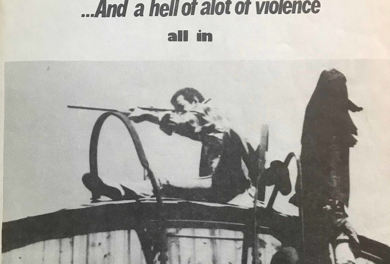 Flyer for Bill Landis's Sleazoid Express screening of Larry Cohen's God Told Me To at Club 57. The Museum of Modern Art, New York. Department of Film Special Collections