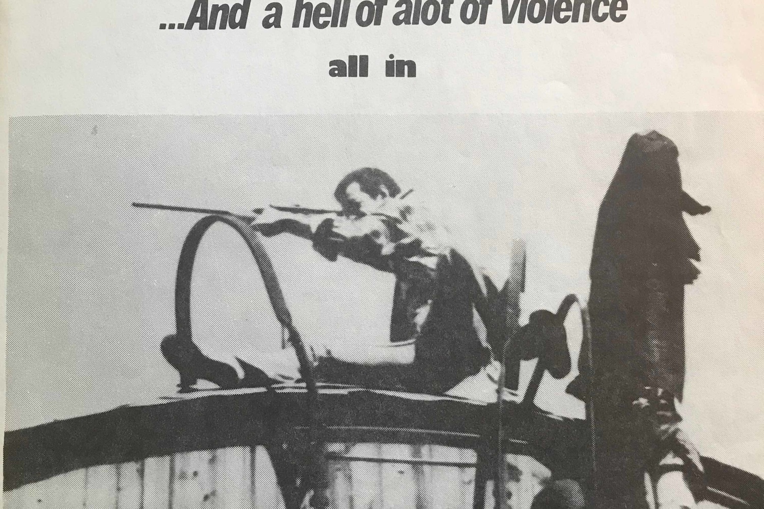 Flyer for Bill Landis's Sleazoid Express screening of Larry Cohen's God Told Me To at Club 57. The Museum of Modern Art, New York. Department of Film Special Collections