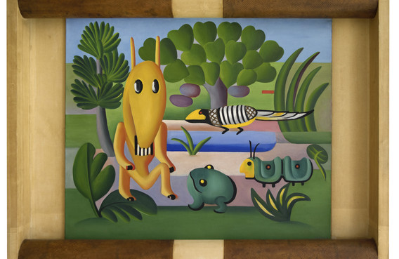 Tarsila do Amaral. A Cuca, 1924. Oil on canvas, 23 13/16 × 28 9/16 in. (60.5 × 72.5 cm). Centre National des Arts Plastiques, Paris, France FNAC 9459. Photography © Cnap / Ville de Grenoble / Musée de Grenoble – J.L. Lacroix. © Tarsila do Amaral Licenciamentos