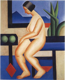 Tarsila do Amaral. Estudo (Academia no. 2) (Study [Academy no. 2]), 1923. Oil on canvas, 24 x19 11/16 in.(61 x 50 cm). Private collection, Brasília.