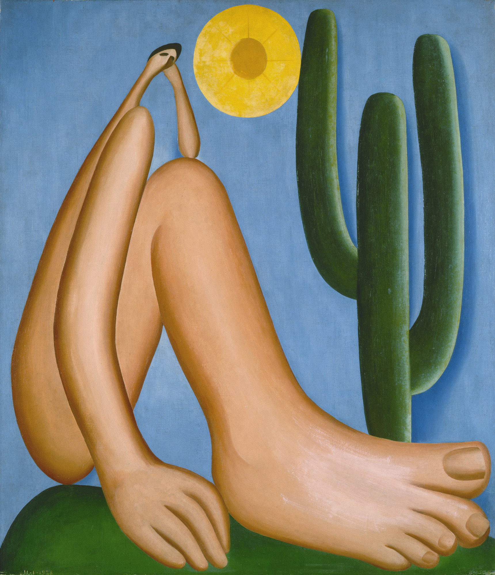 Tarsila do Amaral. _Abaporu_, 1928. Oil on canvas, 33 7/16 x 28 3/4 in. (85 x 73 cm). Collection MALBA, Museo de Arte Latinoamericano de Buenos Aires. © Tarsila do Amaral Licenciamentos.