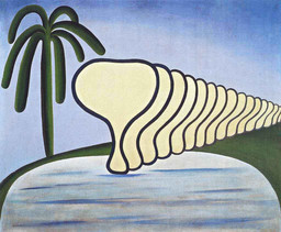 Tarsila do Amaral. O sono (Sleep), c. 1928. Oil on canvas, 23 13/16 x 28 5/8 in. (60.5 x 72.7 cm). Private collection, Rio de Janeiro.