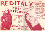 Flyer for Red Italy screenings at New Cinema, 1979. Designed by and courtesy Eric Mitchell
