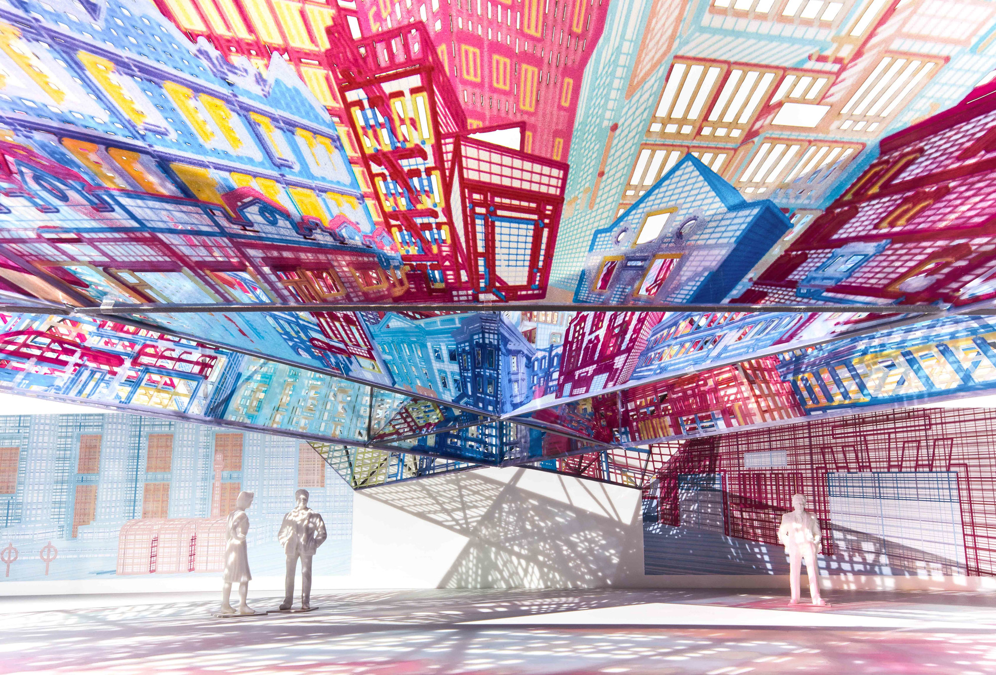 Project Team: Alex Kim, Taka Tachibe, Belinda Lee, Braden Young, Adin Rimland, Michael Raymundo, Adrian Lanetti, Evan Preuss, Jose Avila Structural Engineering by Matthew Melnyk of Nous Engineering Lighting design by Focus Lighting Canopy fabrication by Fabric Images Installation coordination by Matter of Architecture Photography by Kevin Kunstadt