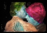 Harvey Wang. Untitled. 1980. Hand-painted 35mm slide. Exhibited in Pictures You Can Dance Too. Courtesy the artist