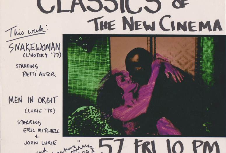 Patti Astor. Flyer for Snake Woman and Men in Orbit screening at Club 57, 1981. 1981