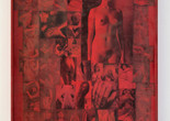 Carmen Winant. Hur. 2016. Found images, food coloring, artist frame. Courtesy the artist. © Carmen Winant