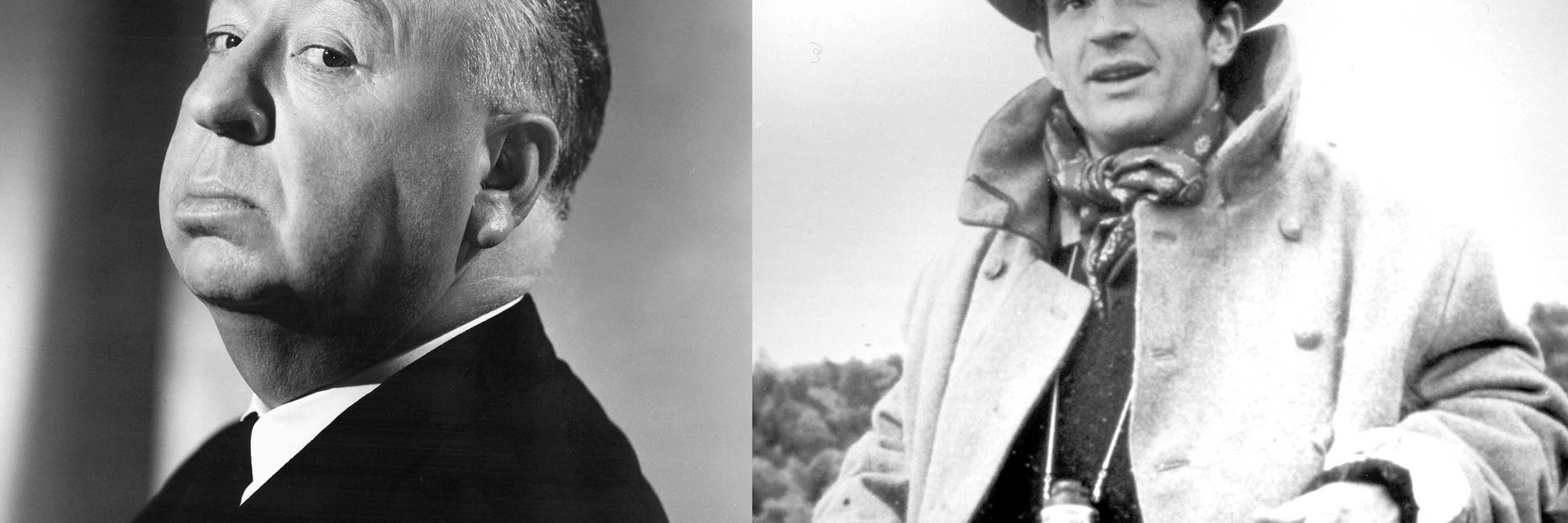 From left: Alfred Hitchcock. Courtesy of Universal Pictures/Photofest; Francois Truffaut. Courtesy of Photofest