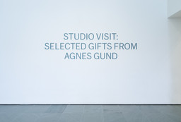 Studio Visits: Selected Gifts from Agnes Gund. Exhibition Title Wall. Museum of Modern Art. 2018