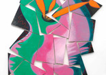 Elizabeth Murray. Painters Progress. 1981. Oil on canvas, nineteen panels, 9′ 8″ x 7′ 9″ (294.5 x 236.2 cm). The Museum of Modern Art, New York. © 2018 Estate of Elizabeth Murray / Artists Rights Society (ARS), New York. Acquired through the Bernhill Fund and gift of Agnes Gund. Photo: Paige Knight