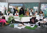 Adelita Husni-Bey. The Council. 2018. Chromogenic color print, 72 × 108″ (182.9 × 274.3 cm). Courtesy the artist. Courtesy the artist and Laveronica arte contemporanea, Modica, Italy © 2018 Adelita Husni-Bey