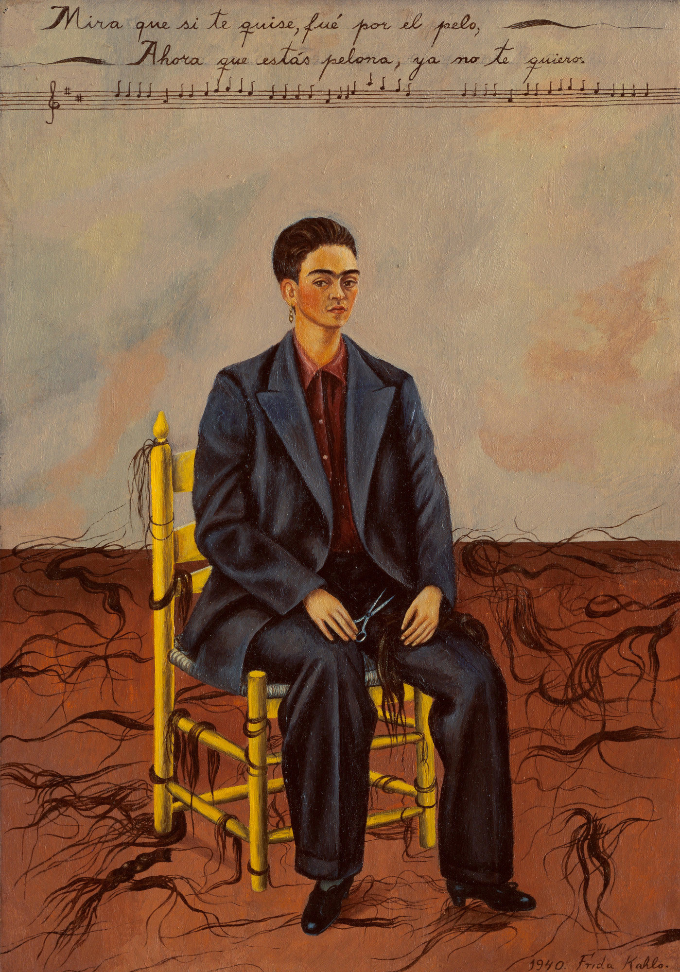 Oil on canvas, 15 3/4 x 11" (40 x 27.9 cm). Gift of Edgar Kaufmann, Jr. © 2018 Banco de México Diego Rivera Frida Kahlo Museums Trust, Mexico, D.F./Artists Rights Society (ARS), New York