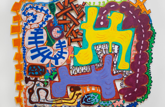Elizabeth Murray. Do the Dance 2005. Oil on canvas on wood. 9&#39; 5&#34; x 11&#39; 3&#34; x 1 1/2&#34; (287 x 342.9 x 3.8 cm). Gift of Jo Carole and Ronald S. Lauder, Agnes Gund, and Arne Glimcher