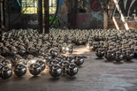 Rockaway! 2018, featuring a site-specific installation of Narcissus Garden by Yayoi Kusama. Artwork © YAYOI KUSAMA. Artwork courtesy Ota Fine Arts, Tokyo/Singapore/Shanghai; Victoria Miro, London/Venice; and David Zwirner, New York. Photo: Pablo Enriquez