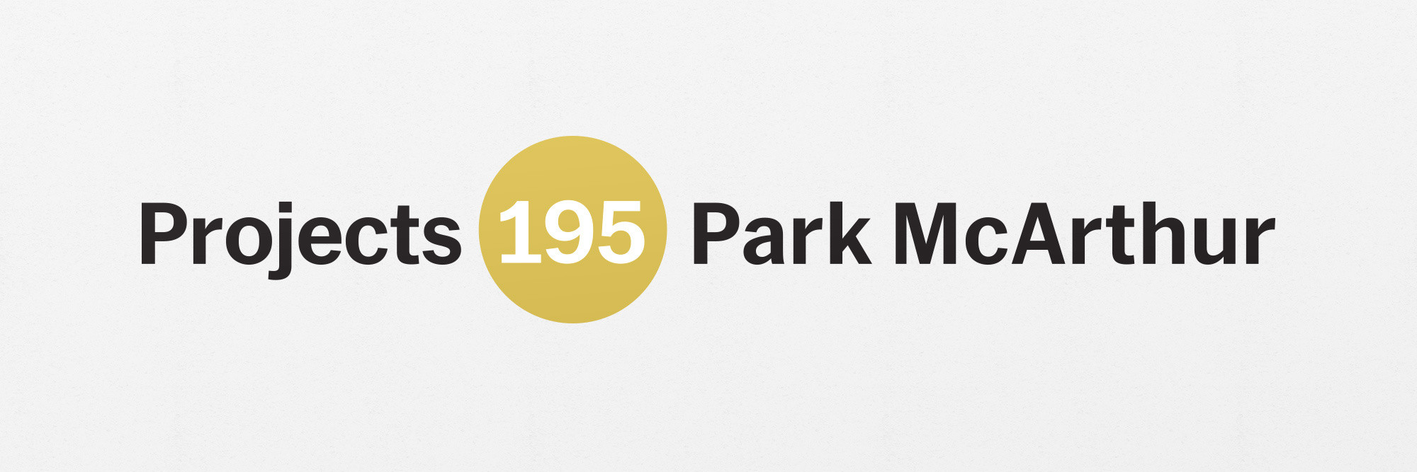 Park McArthur. Is this an investment, pied-à-terre, or primary residence? 2018. Paint on wall; altered Museum of Modern Art Projects logo scaled to gallery dimensions. Edition: 3 + 1 AP. Courtesy the artist and ESSEX STREET, New York