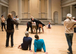 Simone Forti. Huddle. 1961. Performance. 10 min. The Museum of Modern Art, New York. Committee on Media and Performance Art Funds. © 2018 The Museum of Modern Art, New York. Digital Image: © 2018 Danspace Project. Photo: Ian Douglas