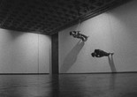 Trisha Brown. Still from Walking on the Wall, 1971. Film by Elaine Summers
