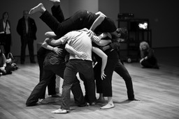 Simone Forti. Huddle, 1961. Performance. 10 min. Committee on Media and Performance Art Funds. © 2018 The Museum of Modern Art, New York. Performed in Performance 2: Simone Forti, The Museum of Modern Art, New York, March 7 - 8, 2009 Digital image: © 2018 Yi-Chun Wu/The Museum of Modern Art, New York