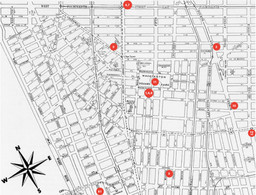Map of downtown New York