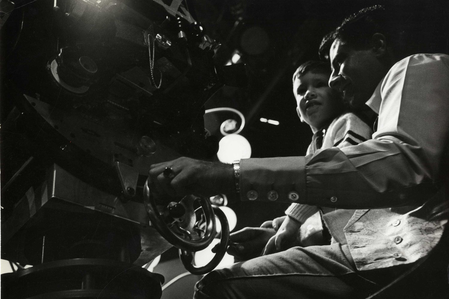 Chris Lewis and Jerry Lewis on the set of The Nutty Professor, 1962. Courtesy Chris Lewis