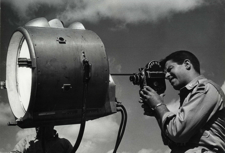 Jerry Lewis shooting a home movie production,1953. Photo: Bill Avery. Courtesy Chris Lewis