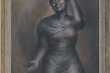 Charles White. Mahalia. 1955. Charcoal and Conté crayon on board, 50 x 42&#34; (126.6 x 106.7 cm). Collection Pamela and Harry Belafonte. © The Charles White Archives/ Photo: Christopher Burke Studio
