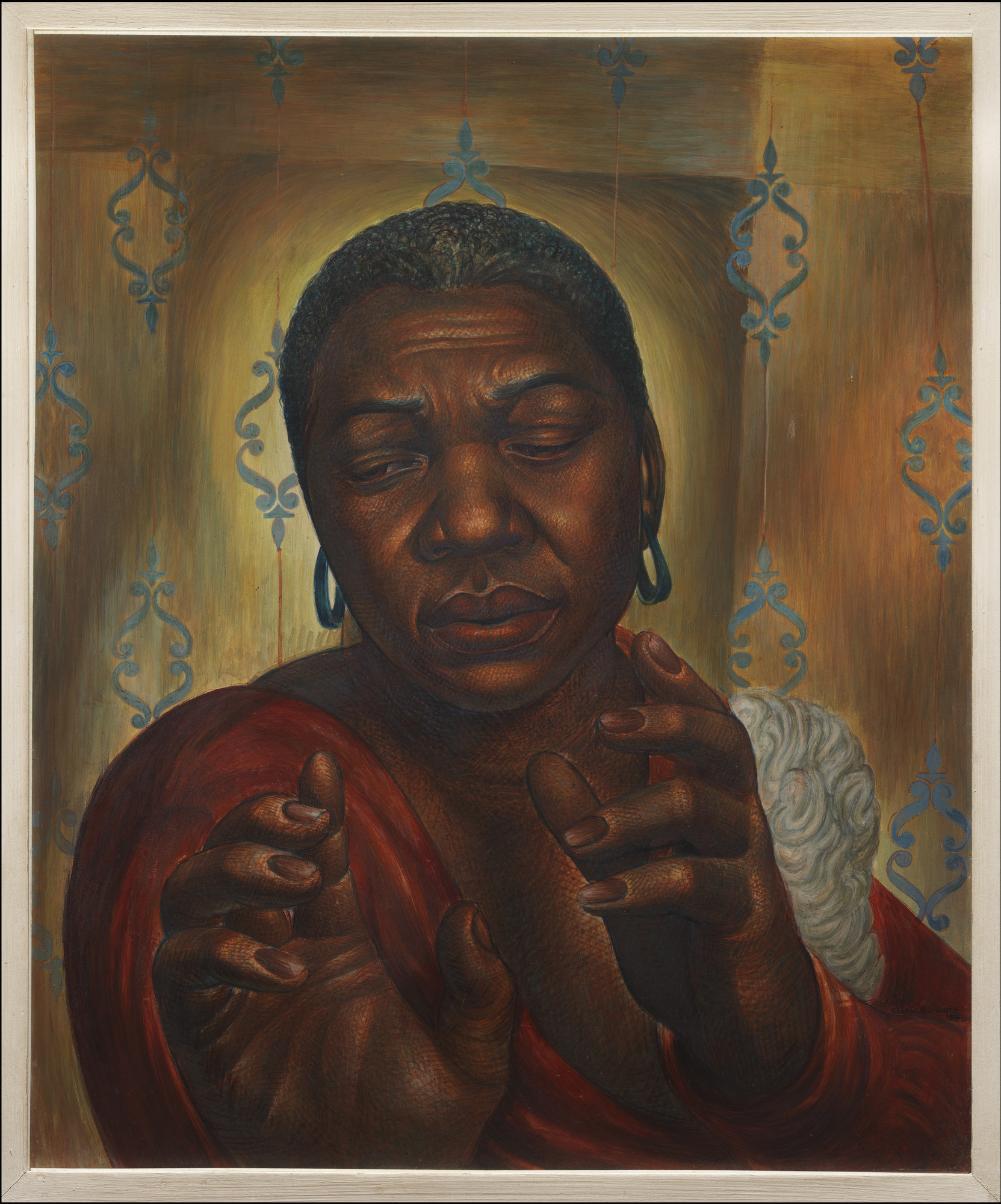 Charles White. _Bessie Smith_. 1950. Tempera on panel, 24 15/16 × 20" (63.3 × 50.8 cm). Private collection.
© The Charles White Archives/ Photo © Museum Associates/LACMA