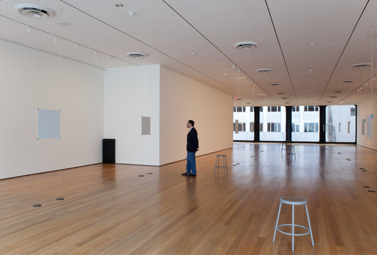 Bruce Nauman. Days. 2009. Stereo audio files, speakers, amplifiers, and additional equipment. The Museum of Modern Art, New York, Committee on Painting and Sculpture Funds, gift of The Mimi and Peter Haas Fund, Agnes Gund, The Hess Foundation, Michael Ovitz, Jerry I. Speyer, Marie-Josée and Henry R. Kravis Foundation, Donald B. Marron, and The Jill and Peter Kraus Contemporary Acquisition Fund and Emanuel Hoffmann Foundation, gift of the President, on permanent loan to Öffentliche Kunstsammlung Basel.