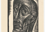 Charles White. Untitled (Bearded Man). c. 1949. Linoleum cut. Composition: 7 13/16 x 6&#34; (19.9 x 15.2 cm); sheet: 10 1/2 x 8 5/16&#34; (26.7 x 21.1 cm). John B. Turner Fund. © 2018 The Charles White Archives. Photo: Peter Butler