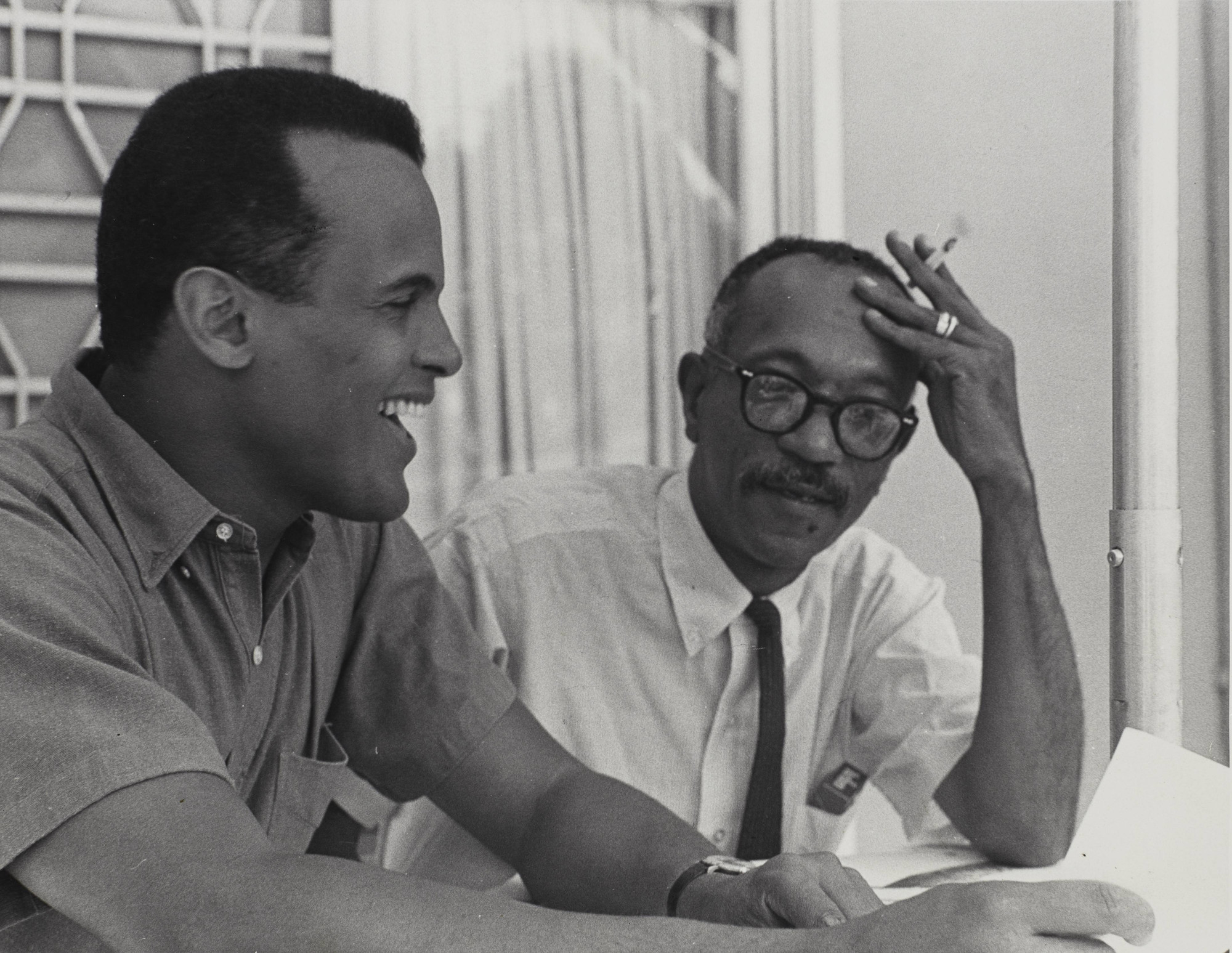 Harry Belafonte and Charles White, c. 1960