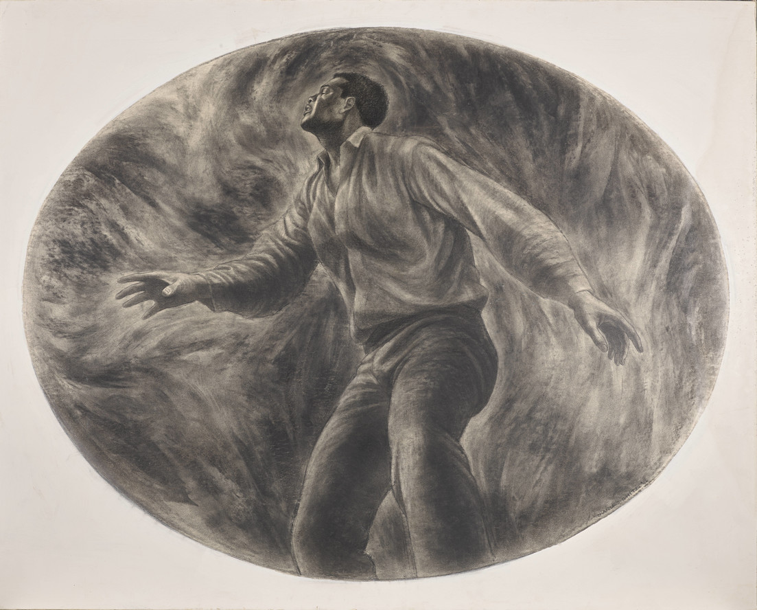 J'Accuse #6 (1966), on view in Charles White: A Retrospective