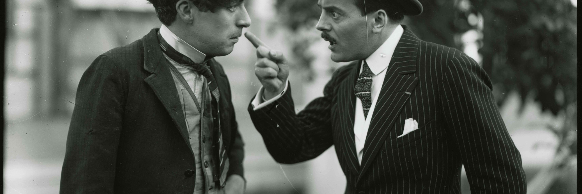 Charles Chaplin and Max Linder. Image © Roy Export Company Ltd.