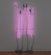 Bruce Nauman. My Last Name Exaggerated Fourteen Times Vertically. 1967. Neon tubing with clear-glass-tubing suspension frame. Glenstone Museum, Potomac, Maryland. © 2018 Bruce Nauman/Artists Rights Society (ARS), New York