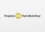 Park McArthur. Is this an investment, pied-à-terre, or primary residence? 2018. Paint on wall; altered Museum of Modern Art Projects logo scaled to gallery dimensions. Edition: 3 + 1 AP. Courtesy the artist and ESSEX STREET, New York