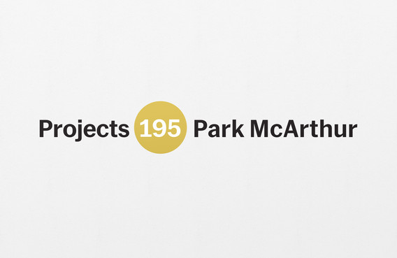 Park McArthur.Is this an investment, pied-à-terre, or primary residence? 2018. Paint on wall; altered Museum of Modern Art Projects logo scaled to gallery dimensions, 37&#39; 5 3/8&#34; × 24 7/8&#34; (1141.4 × 63.2 cm) as installed at MoMA. Edition of 3 + 1 AP. Courtesy the artist and ESSEX STREET, New York