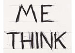 Bruce Nauman. Make Me Think Me. 1993. Graphite and masking tape on paper. 55 7/8 × 38 1/4&#34; (142 × 97.2 cm). Froehlich Collection, Stuttgart